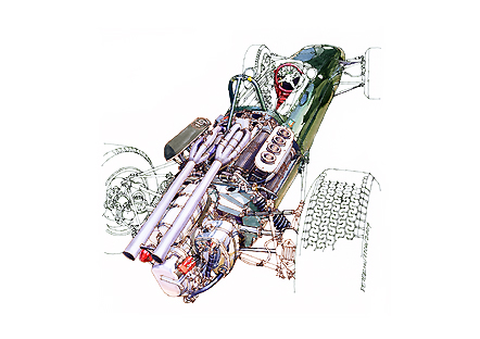 1964 BRM P261/5 A2 Print